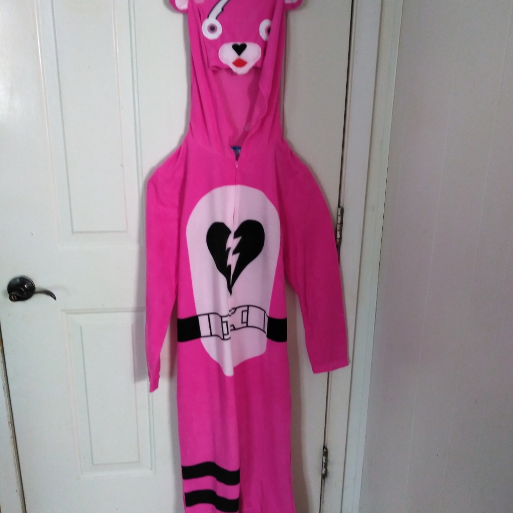 Pink fortnite onesie